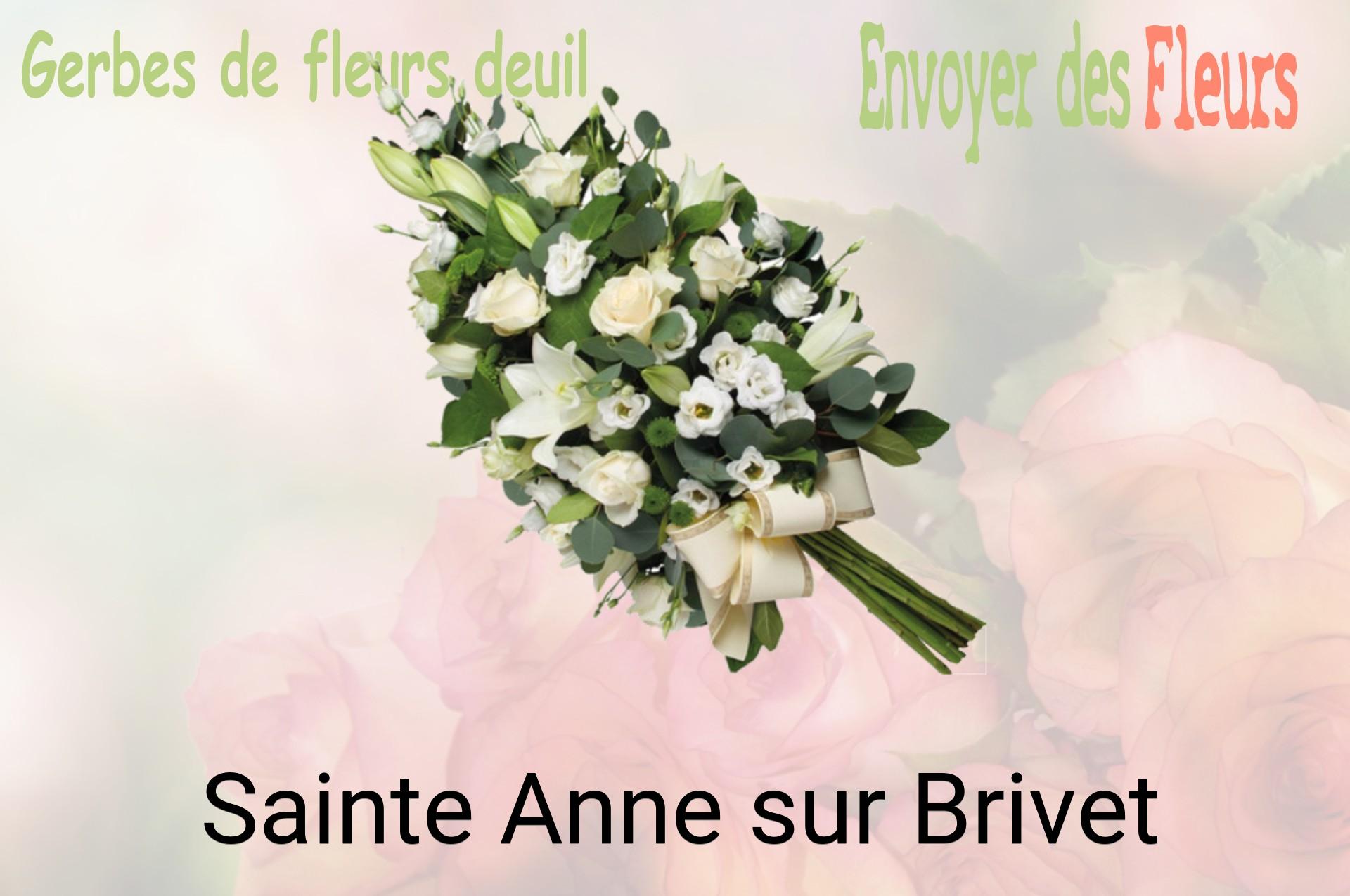 Gerbe de fleurs de deuil livrée à Sainte-Anne-sur-Brivet